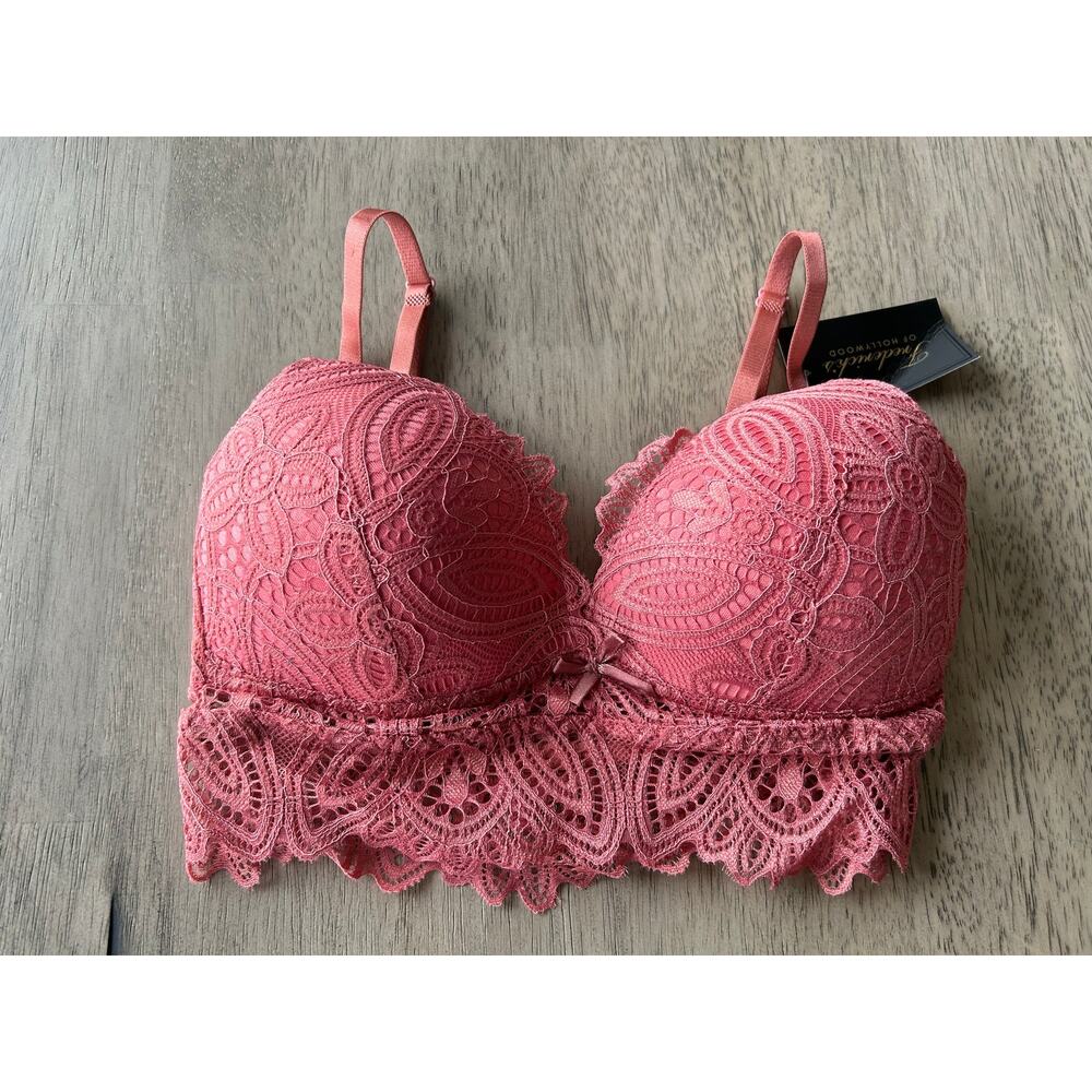 Frederick's of Hollywood  Pink Lace Finley Bralette - M